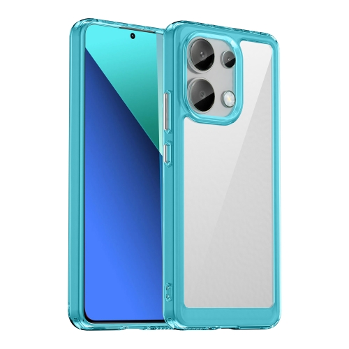 

For Xiaomi Redmi Note 13 4G Global Colorful Series Acrylic Hybrid TPU Phone Case(Transparent Blue)