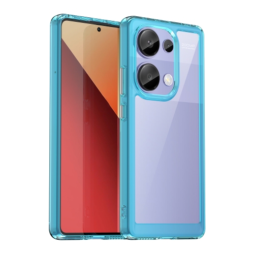 

For Redmi Note 13 Pro 4G Global Colorful Series Acrylic Hybrid TPU Phone Case(Transparent Blue)