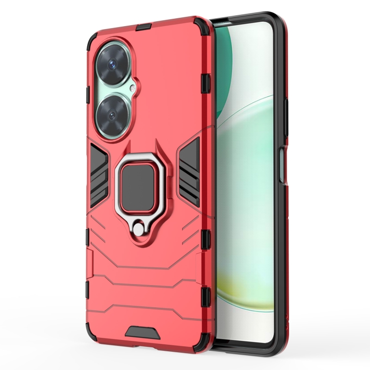 

For Huawei nova 11i Magnetic Ring Holder PC + TPU Phone Case(Red)