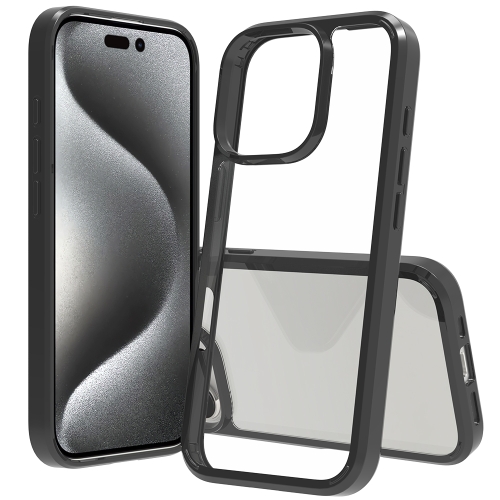 

For iPhone 16 Pro Scratchproof Acrylic TPU Phone Case(Black)
