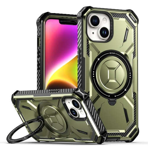 For iPhone 15 Armor Series Holder Phone Case(Army Green) pe electric fusion machine self locking clamping copper head plug size model universal durable with spring output wire