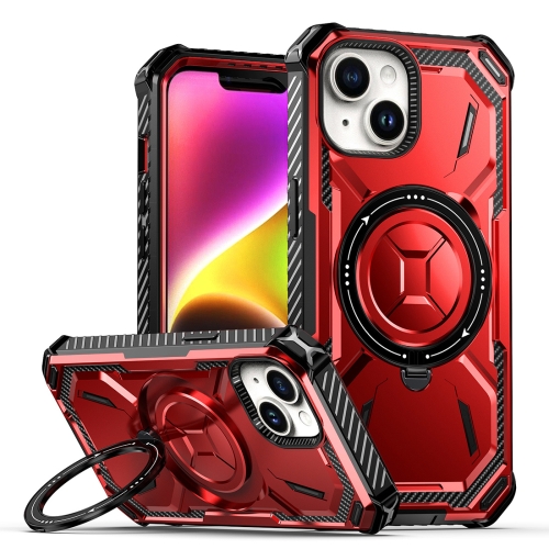 

For iPhone 15 Armor Series Holder Phone Case(Red)
