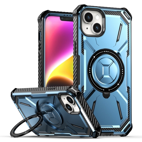 

For iPhone 15 Plus Armor Series Holder Phone Case(Blue)