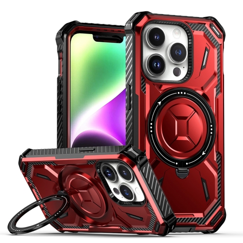 

For iPhone 15 Pro Armor Series Holder Phone Case(Red)