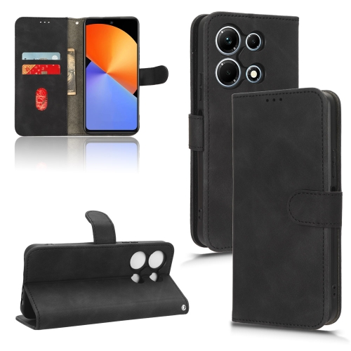 

For Infinix Note 30 Skin Feel Magnetic Flip Leather Phone Case(Black)