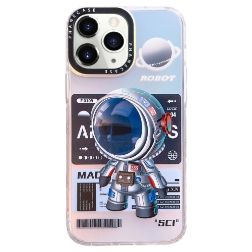 

For iPhone 11 Pro Max Mechanical Astronaut Pattern TPU Phone Case(Blue)