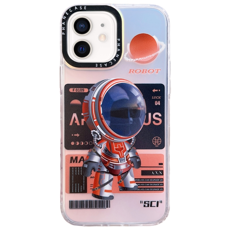 

For iPhone 11 Mechanical Astronaut Pattern TPU Phone Case(Orange)
