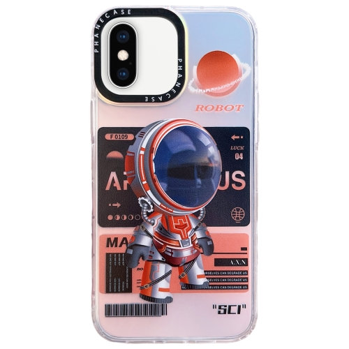 

For iPhone XS Max Mechanical Astronaut Pattern TPU Phone Case(Orange)