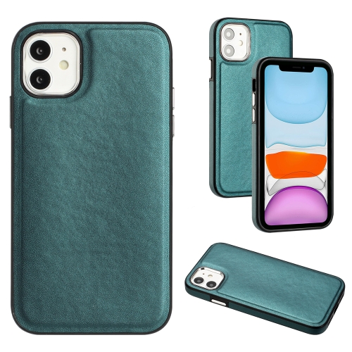 

For iPhone 11 Leather Texture Full Coverage Phone Case(Green)