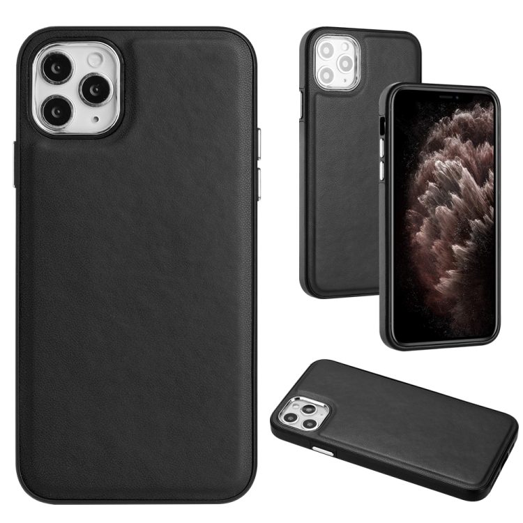 

For iPhone 11 Pro Max Leather Texture Full Coverage Phone Case(Black)