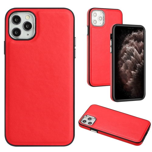 

For iPhone 11 Pro Max Leather Texture Full Coverage Phone Case(Red)