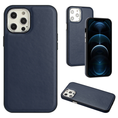 

For iPhone 12 Pro Max Leather Texture Full Coverage Phone Case(Blue)