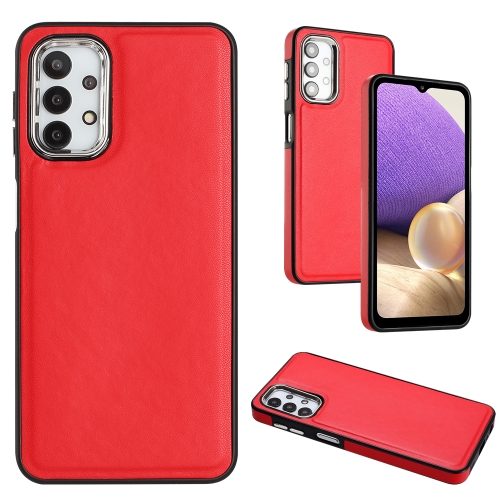 

For Samsung Galaxy A13 4G Leather Texture Full Coverage Phone Case(Red)