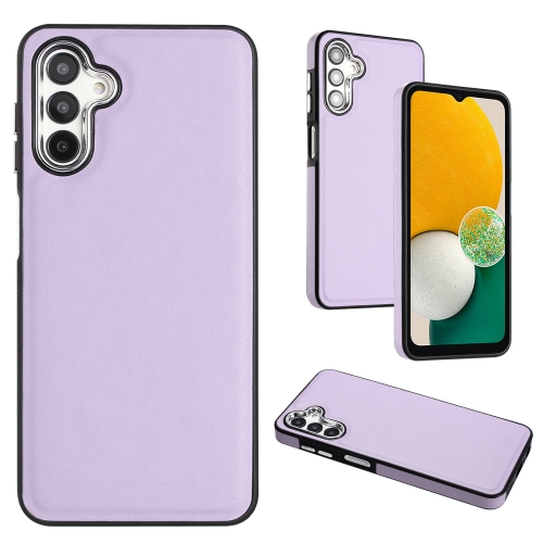 

For Samsung Galaxy A04 4G Leather Texture Full Coverage Phone Case(Purple)