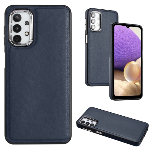 

For Samsung Galaxy A32 5G Leather Texture Full Coverage Phone Case(Blue)