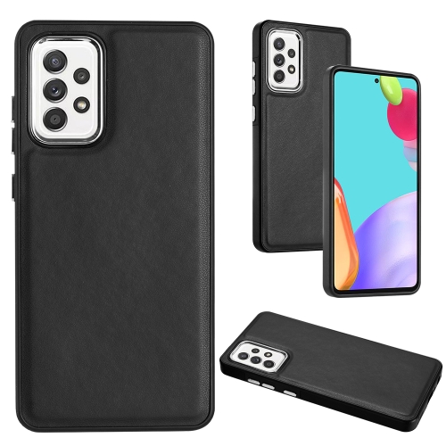 

For Samsung Galaxy A72 4G / A72 5G Leather Texture Full Coverage Phone Case(Black)