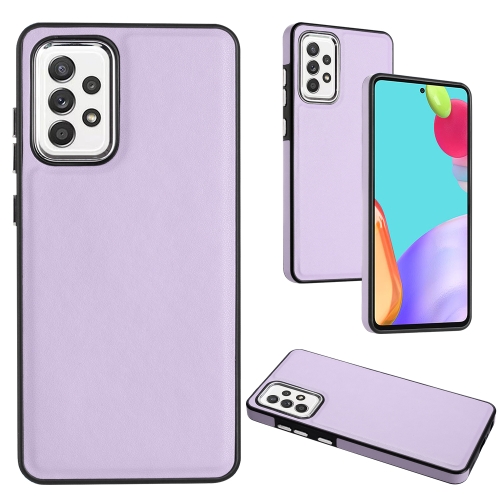 

For Samsung Galaxy A72 4G / A72 5G Leather Texture Full Coverage Phone Case(Purple)