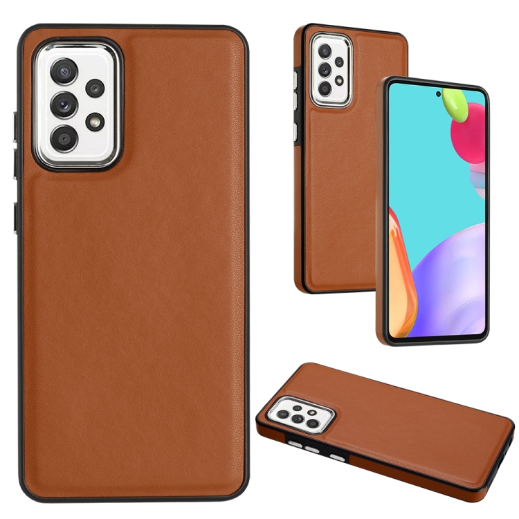 For Samsung Galaxy A72 4G A72 5G Leather Texture Full Coverage
