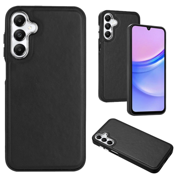 

For Samsung Galaxy A25 5G Leather Texture Full Coverage Phone Case(Black)
