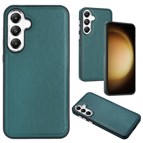 

For Samsung Galaxy S24+ 5G Leather Texture Full Coverage Phone Case(Green)