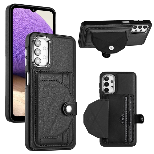 

For Samsung Galaxy A23 4G / F23 5G / M23 5G Shockproof Leather Phone Case with Card Holder(Black)