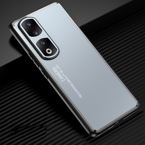 

For Honor 90 Pro Frosted Metal Phone Case(Blue)