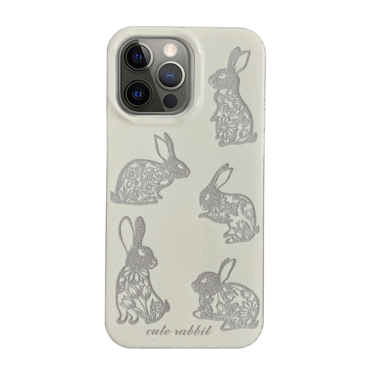 

For iPhone 12 Pro PC + TPU Dual-side Laminating IMD Phone Case(White)