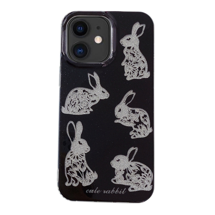 

For iPhone 11 PC + TPU Dual-side Laminating IMD Phone Case(Black)