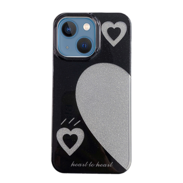 

For iPhone 14 PC + TPU Dual-side Laminating IMD Phone Case(Black)