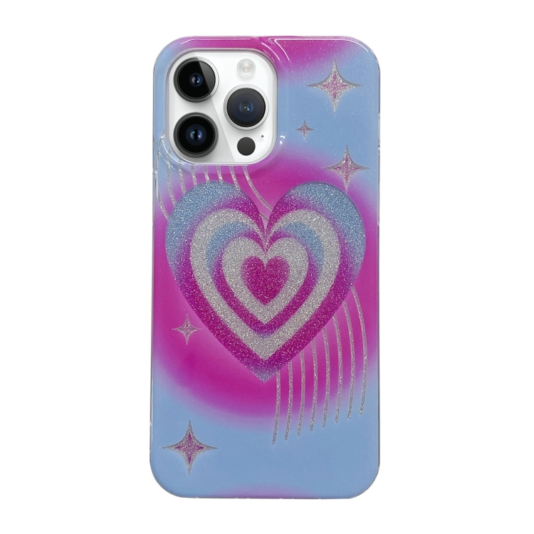 

For iPhone 14 Pro PC + TPU Dual-side Laminating IMD Phone Case(Tassel Love)