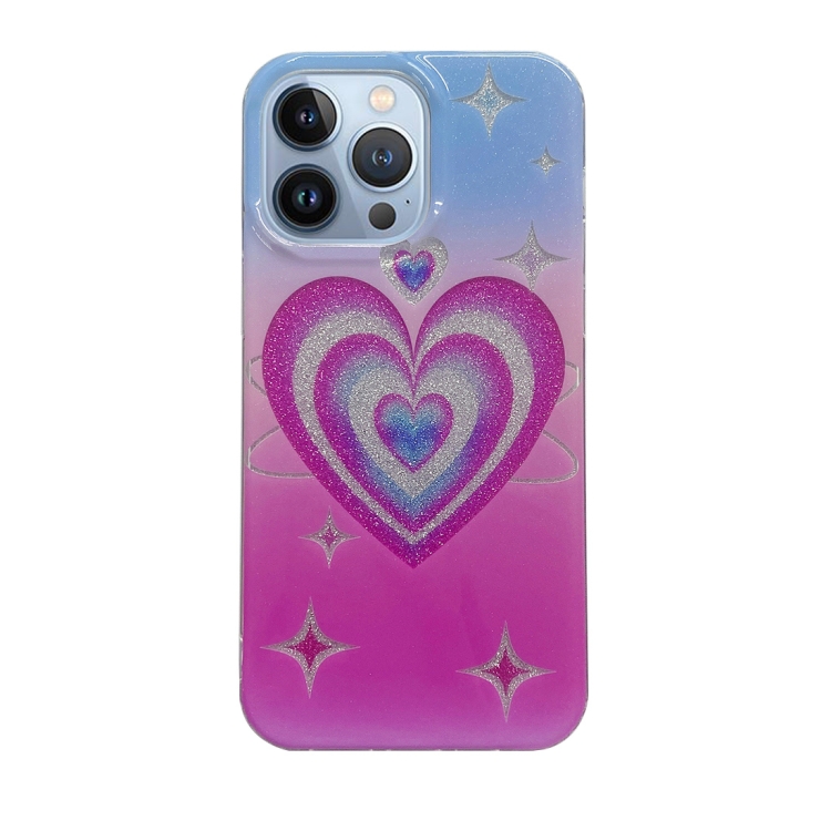 

For iPhone 13 Pro Max PC + TPU Dual-side Laminating IMD Phone Case(Star Love)
