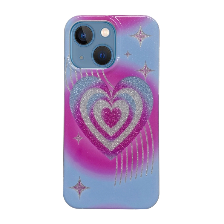

For iPhone 13 PC + TPU Dual-side Laminating IMD Phone Case(Tassel Love)