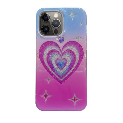 

For iPhone 12 Pro Max PC + TPU Dual-side Laminating IMD Phone Case(Star Love)