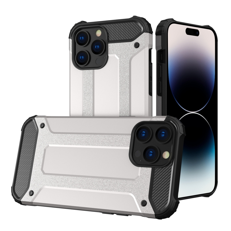 

For iPhone 15 Pro Magic Armor TPU Phone Case(Silver)