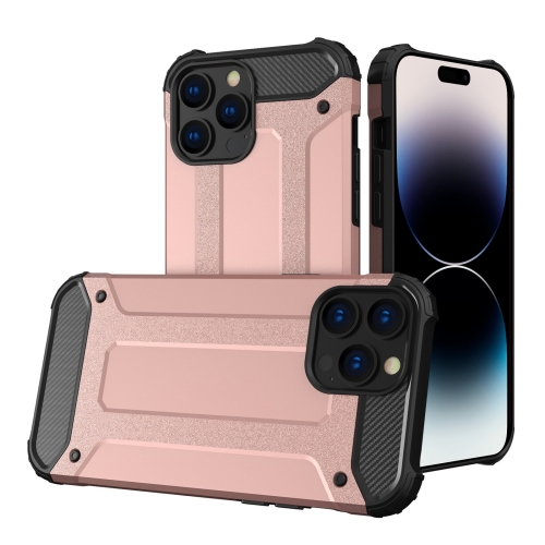 For iPhone 15 Pro Max Magic Armor TPU Phone Case(Rose Gold)