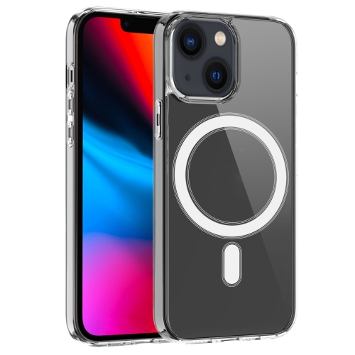 For iPhone 15 Plus MagSafe Clear Acrylic PC +TPU Phone Case(Transparent) противоударная пластиковая накладка uag monarch pro magsafe для iphone 14 plus черная