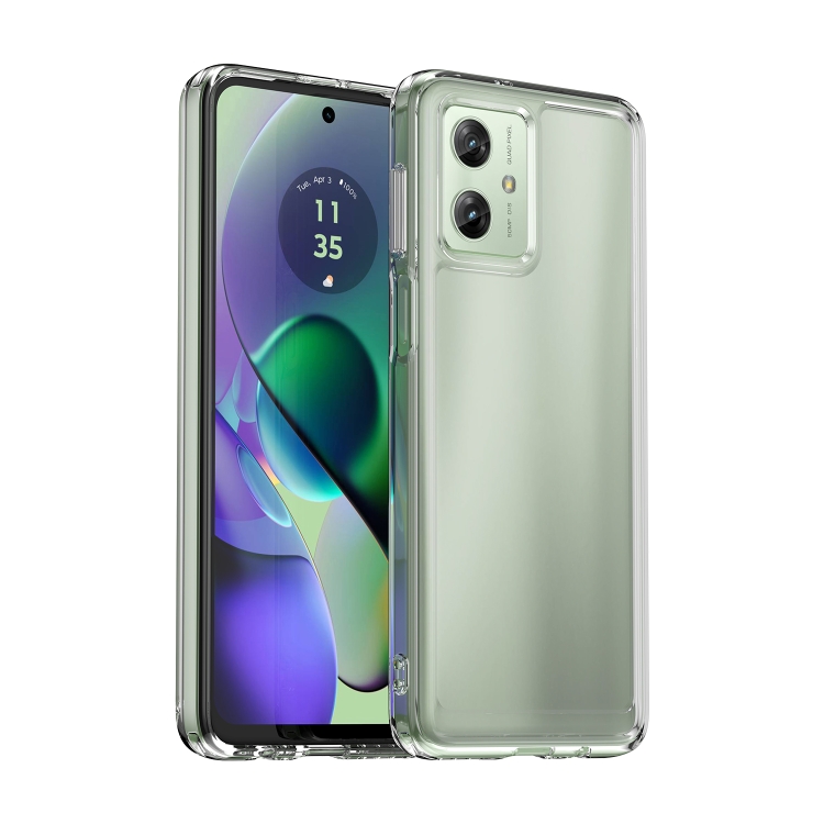

For Motorola Moto G54 Global Candy Series TPU Phone Case(Transparent)