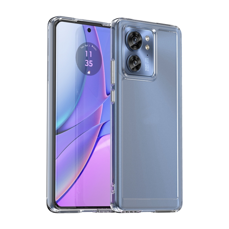 

For Motorola Edge 2023 US Candy Series TPU Phone Case(Transparent)