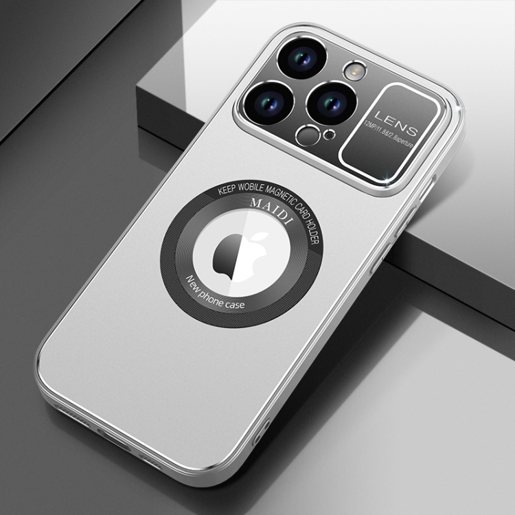 

For iPhone 14 Pro Max MagSafe Magnetic Skin Feel PC Phone Case(Silver Grey)
