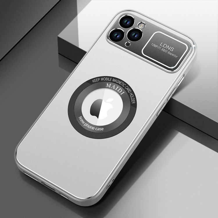 

For iPhone 11 Pro Max MagSafe Magnetic Skin Feel PC Phone Case(Silver Grey)