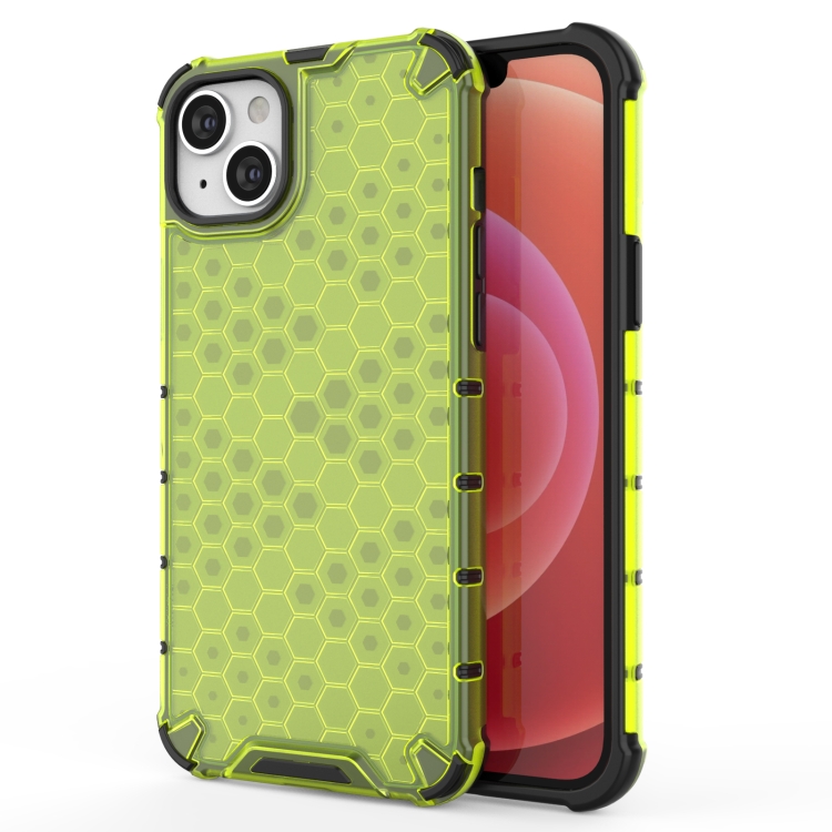 

For iPhone 15 Honeycomb Phone Case(Green)