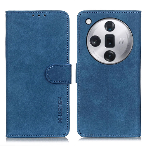 

For OPPO Find X7 Pro / Find X7 Ultra KHAZNEH Retro Texture Flip Leather Phone Case(Blue)