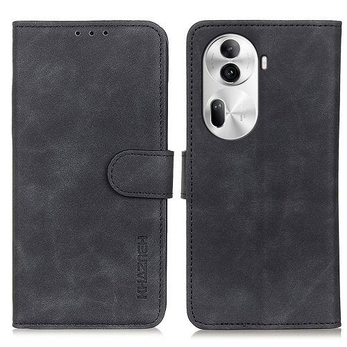 

For OPPO Reno11 Pro 5G Global KHAZNEH Retro Texture Flip Leather Phone Case(Black)