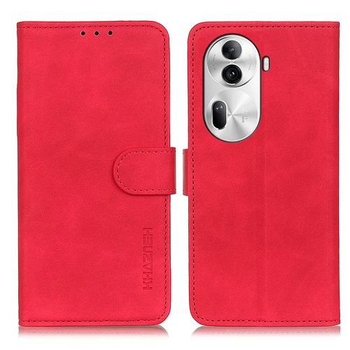 

For OPPO Reno11 Pro 5G Global KHAZNEH Retro Texture Flip Leather Phone Case(Red)