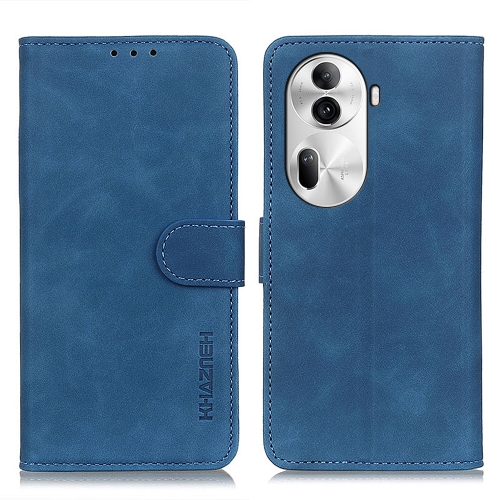 

For OPPO Reno11 Pro 5G Global KHAZNEH Retro Texture Flip Leather Phone Case(Blue)