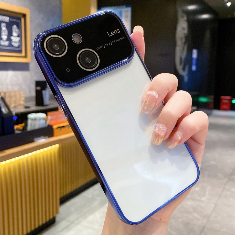 

For iPhone 13 Electroplating TPU Phone Case(Navy Blue)
