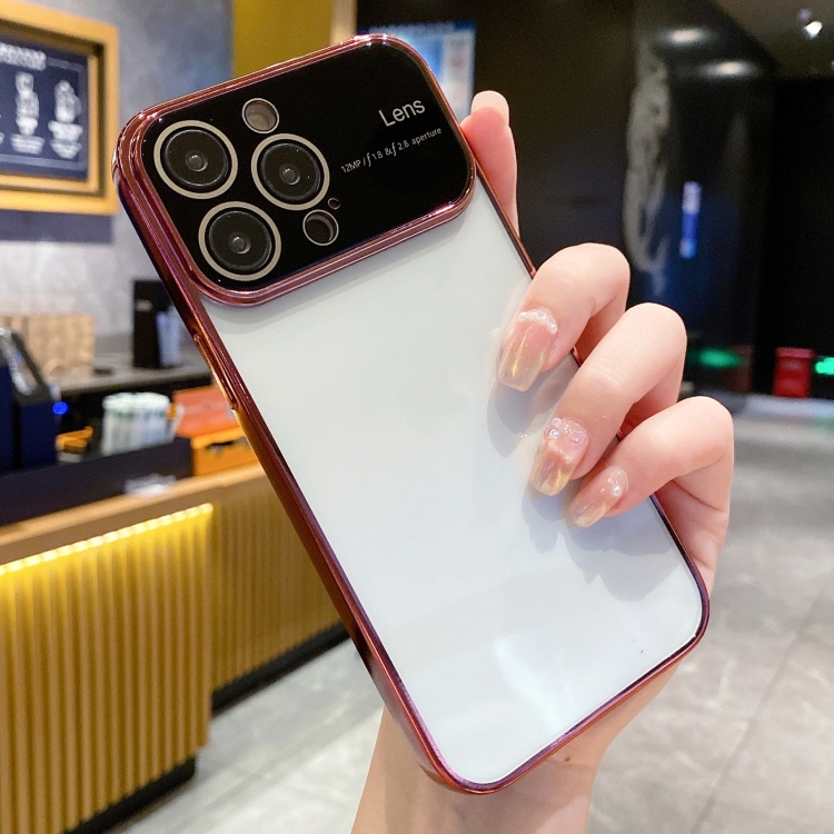 

For iPhone 12 Pro Electroplating TPU Phone Case(Red)