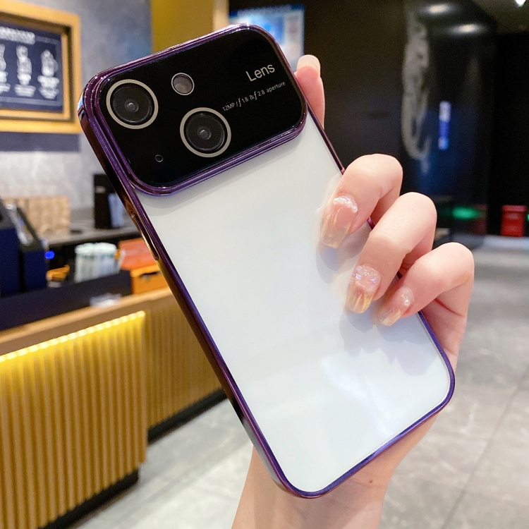 

For iPhone 14 Plus Electroplating TPU Phone Case(Purple)