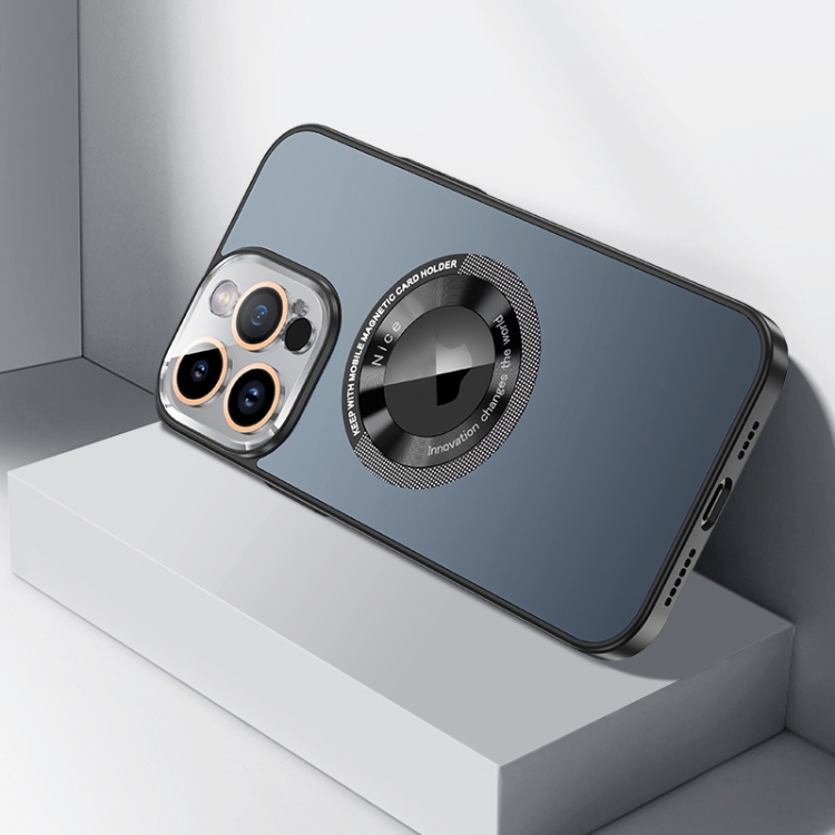 

For iPhone 14 Pro CD Texture MagSafe Magnetic Phone Case(Graphite Black)