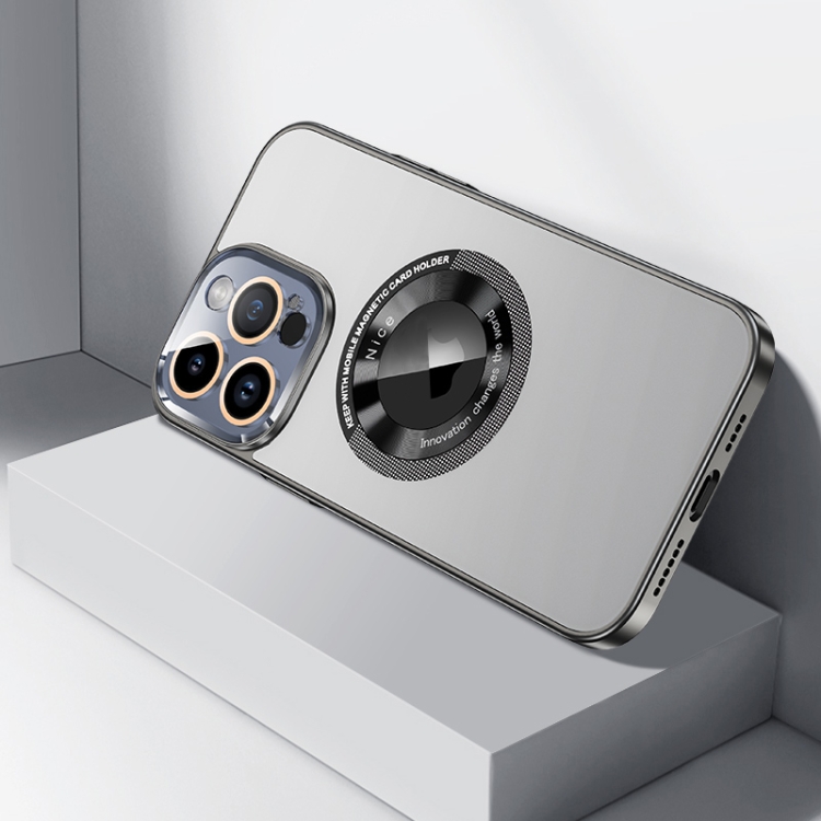 

For iPhone 14 Pro Max CD Texture MagSafe Magnetic Phone Case(Space Grey)